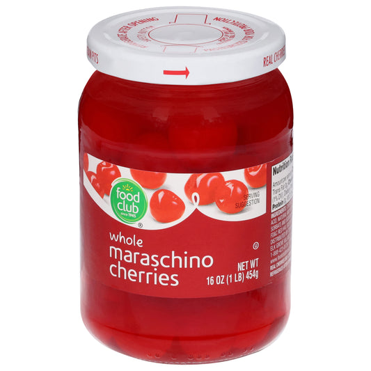 Food Club Whole Maraschino Cherries 16 oz