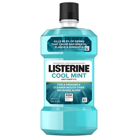 Listerine Cool Mint Antiseptic Mouthwash, 250 mL