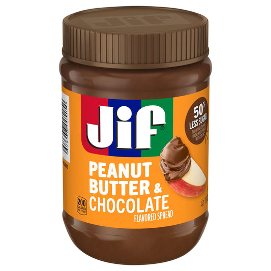 Jif Peanut Butter & Chocolate Flavored Spread, 15 Oz. Jar