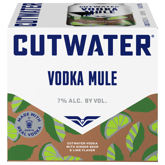 Cutwater Ginger Beer & Lime Flavor Vodka Mule 4 - 12 fl oz Cans