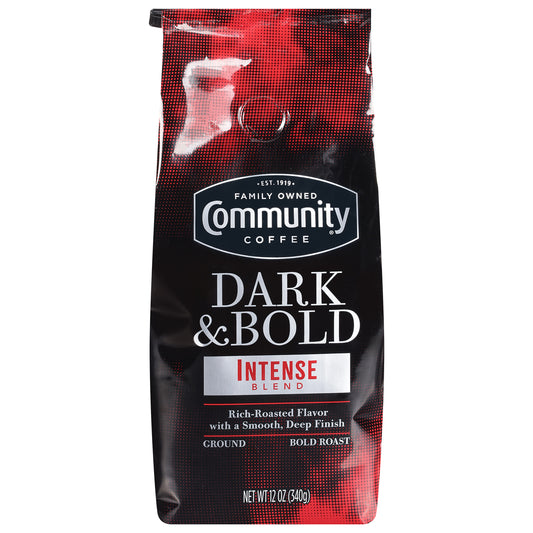 Community Coffee Dark & Bold Bold Roast Ground Intense Blend Coffee 12 oz