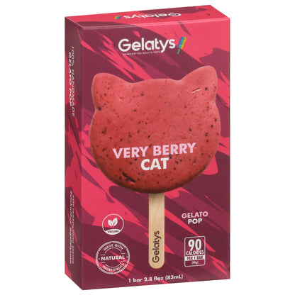 Gelatys Very Berry Cat Gelato Pop 1 ea