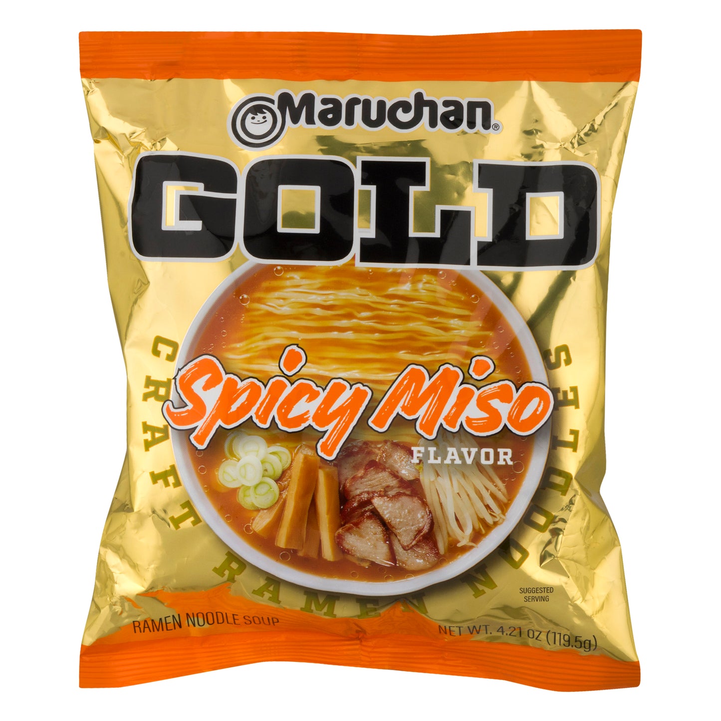 Maruchan Gold Ramen Spicy Miso Noodle Soup 4.21 oz