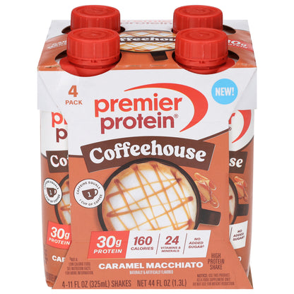 Premier Protein Coffeehouse Caramel Macchiato High Protein Shake 4 - 11 fl oz Each