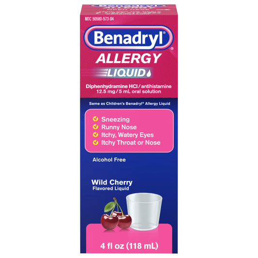 Benadryl Allergy Oral Solution Wild Cherry, 4 Fl. Oz
