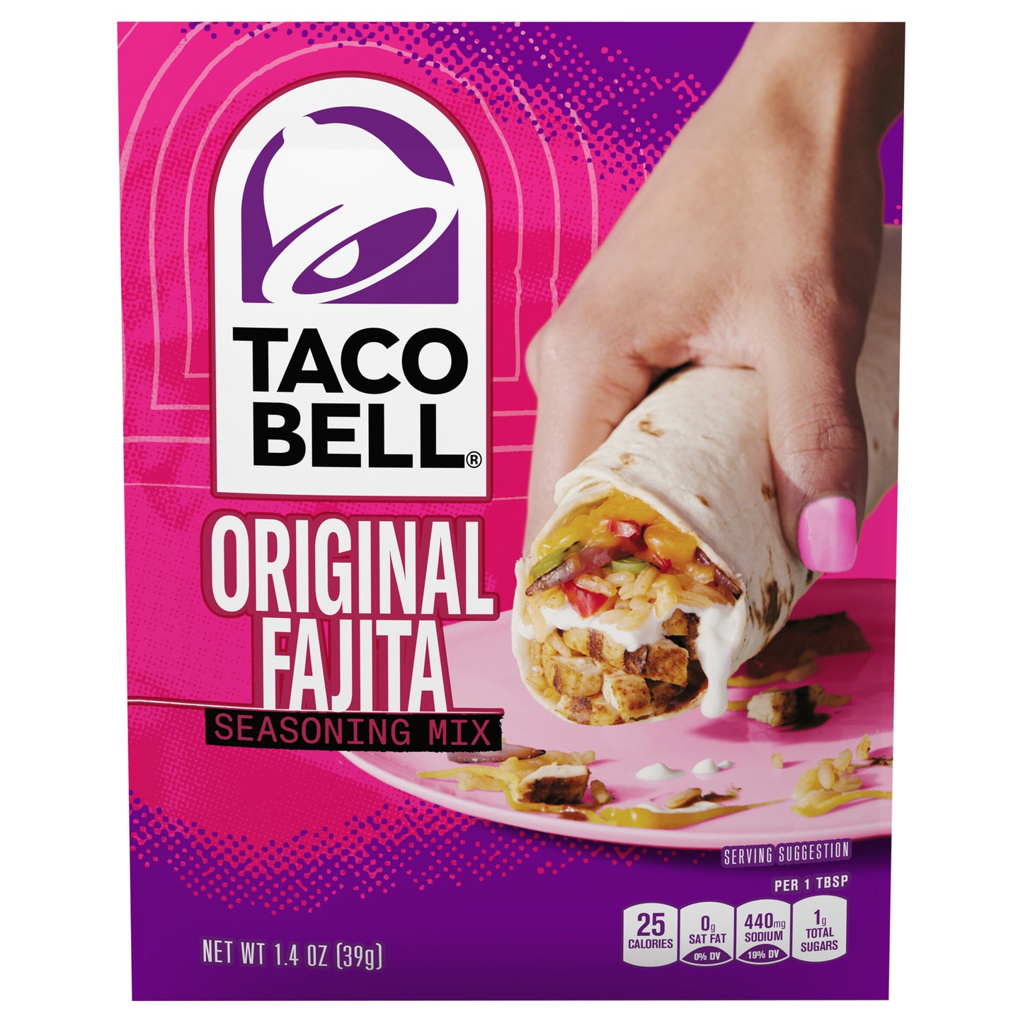 Taco Bell Original Fajita Seasoning Mix, 1.4 oz Packet
