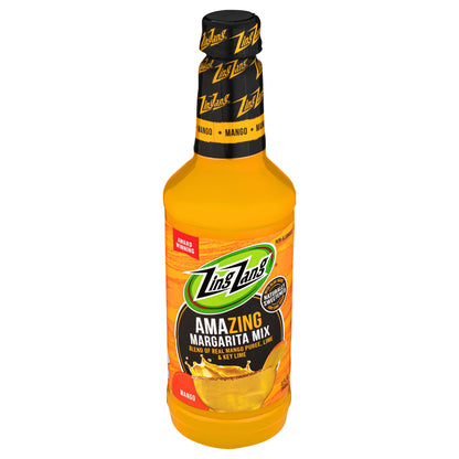 Zing Zang Amazing Mango Margarita Mix, Non-Alcoholic Cocktail Mixer, 32 Fl Oz Bottle