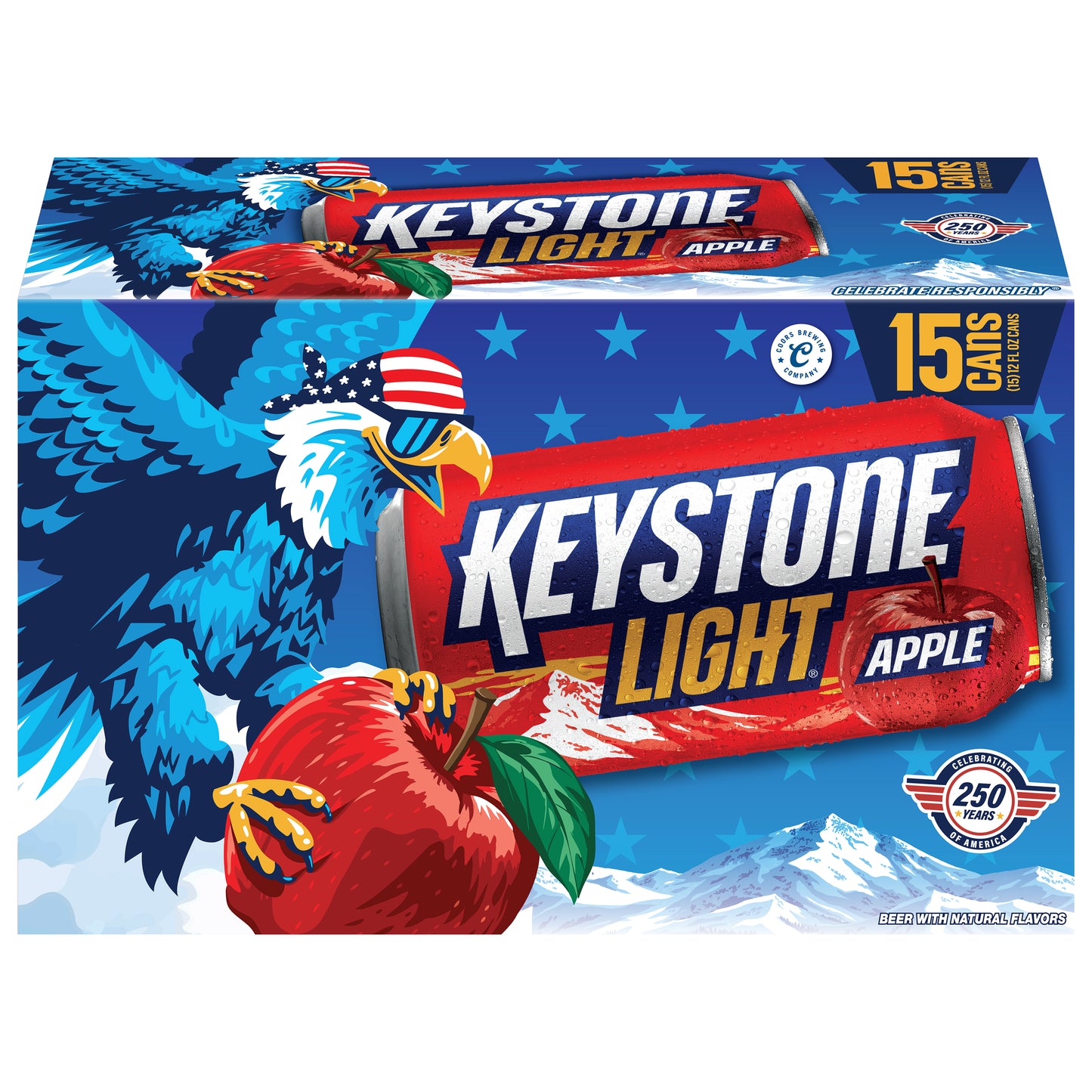 Keystone Light Apple Beer 15 - 12 fl oz Cans
