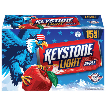 Keystone Light Apple Beer 15 - 12 fl oz Cans