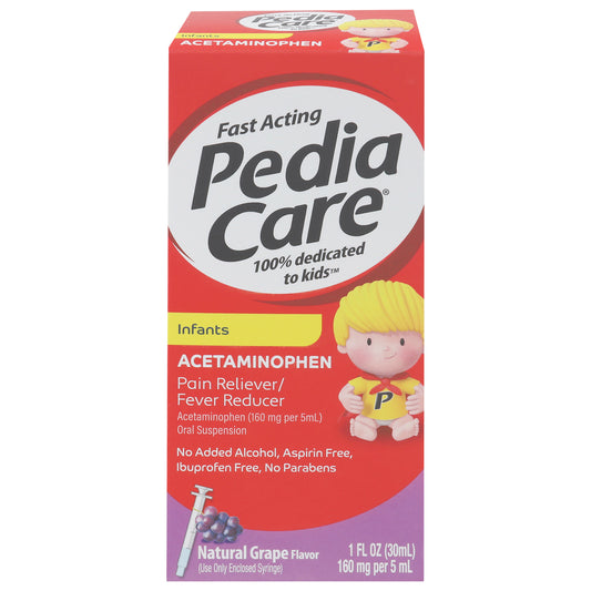 PediaCare Infants Natural Grape Flavor Acetaminophen 1 fl oz