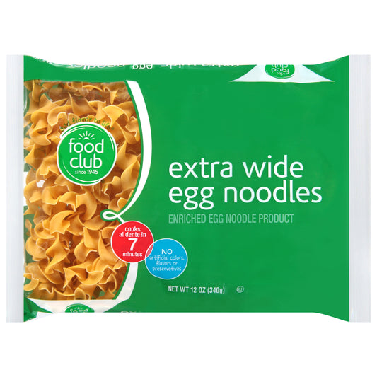 Food Club Extra Wide Egg Noodles 12 oz