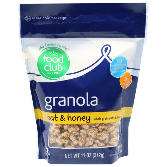 Food Club Oat & Honey Granola 11 oz