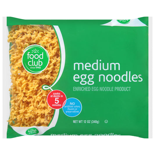 Food Club Medium Egg Noodles Medium 12 oz