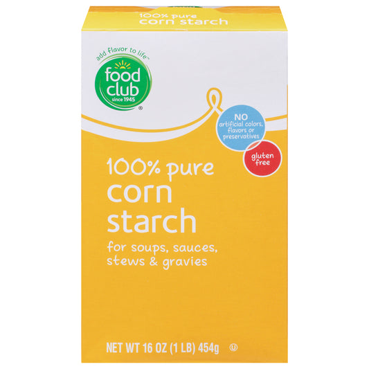 Food Club 100% Pure Corn Starch 16 oz