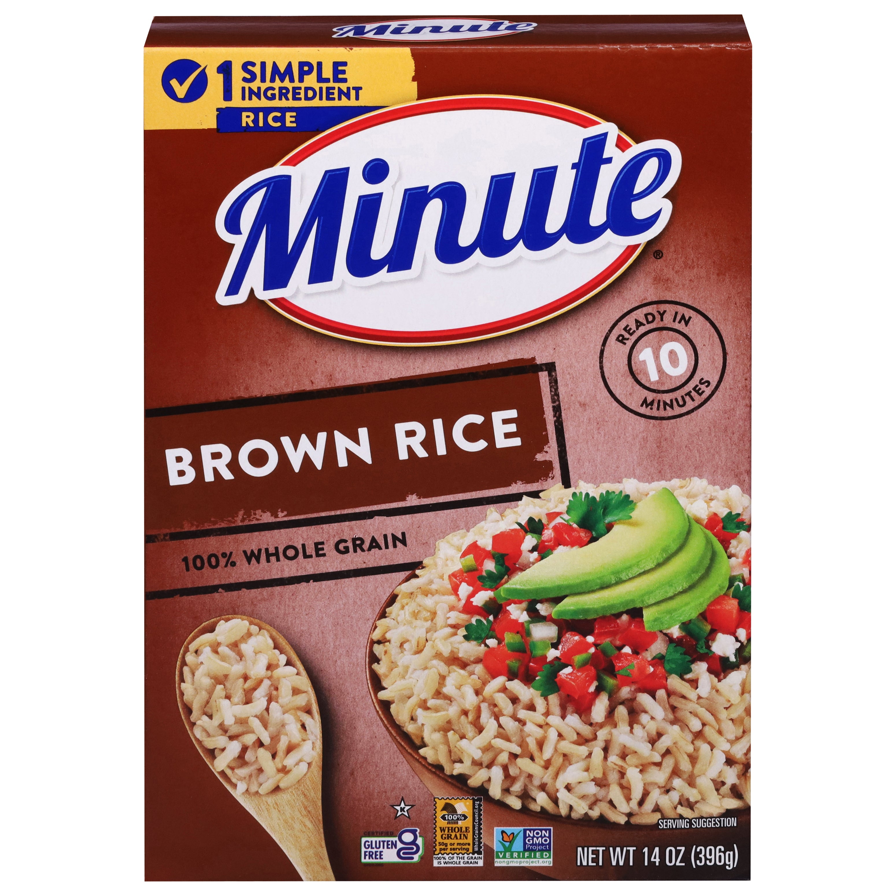 Minute 100% Whole Grain Brown Rice 14 oz – Champagne's Marche