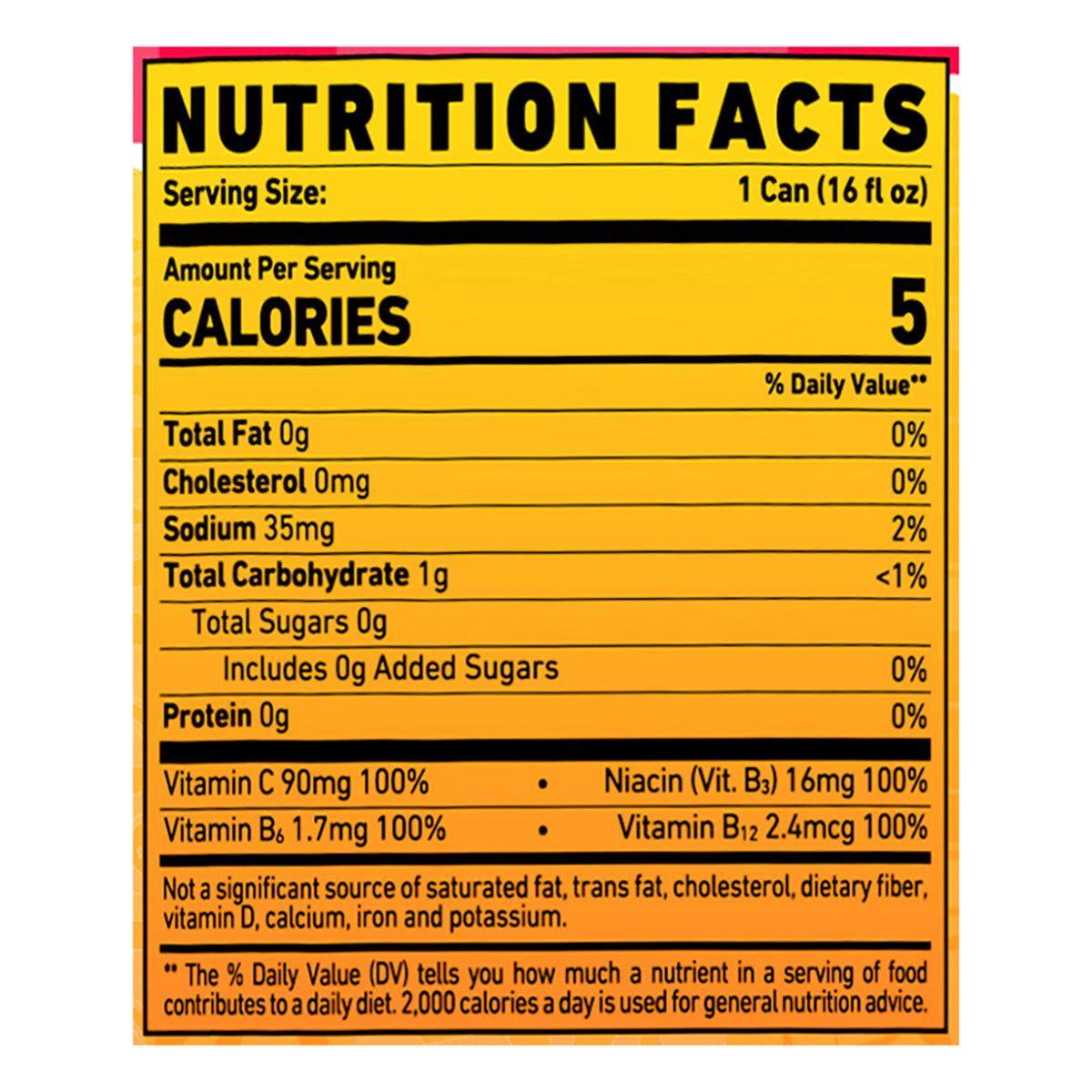 Ghost Zero Sugar Energy Drink, Strawbango, 16 fl oz can
