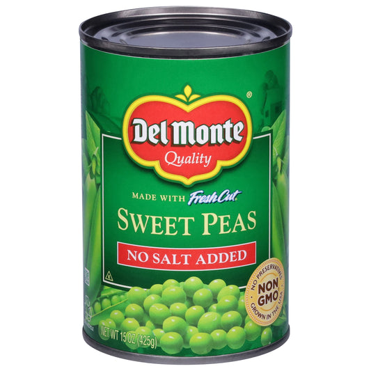 Del Monte Fresh Cut No Salt Added Sweet Peas 15 oz