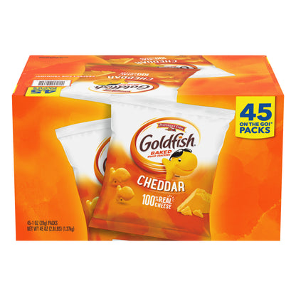 Goldfish Baked Cheddar Snack Crackers 45 ea