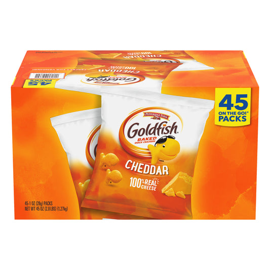 Goldfish Baked Cheddar Snack Crackers 45 ea