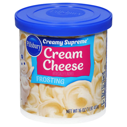 Pillsbury Creamy Supreme Cream Cheese Frosting, 16 Oz Tub