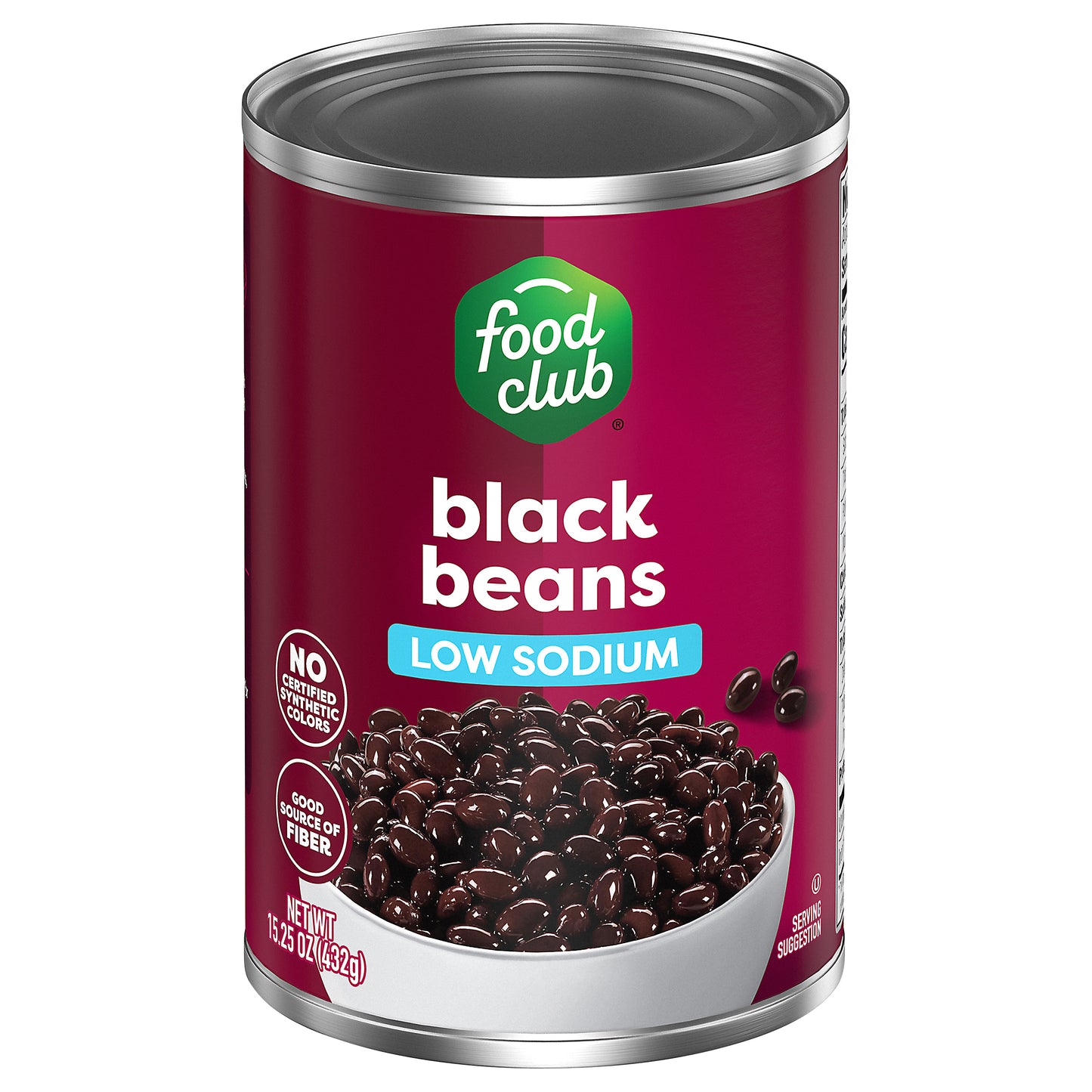 Food Club Low Sodium Black Beans 15.25 oz