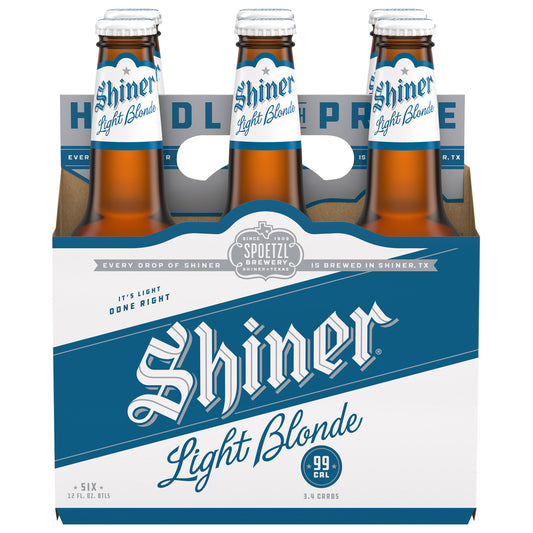 Shiner® Light Blonde Beer 6-12 fl. oz. Bottles
