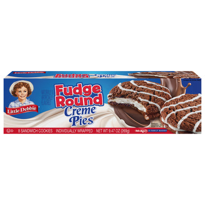 Snack Cakes, Little Debbie Family Pack Fudge Round Creme Pies