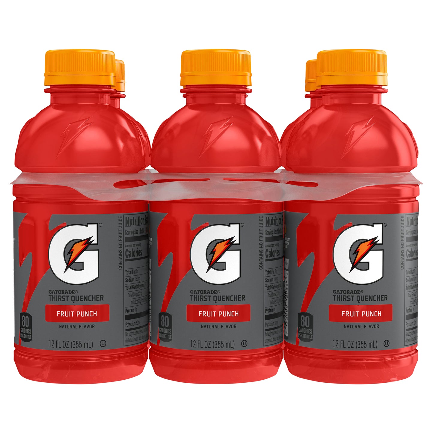 Gatorade Thirst Quencher Fruit Punch Natural Flavor 12 Fl Oz 6 Count