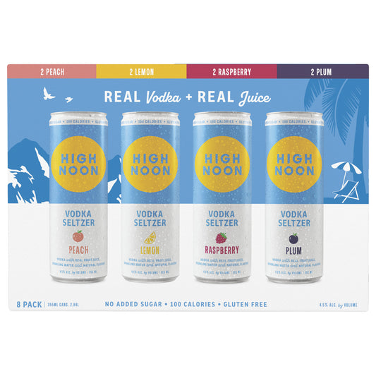 High Noon Snowbird Pack Vodka Hard Seltzer Variety Pack 8 355ml Cans