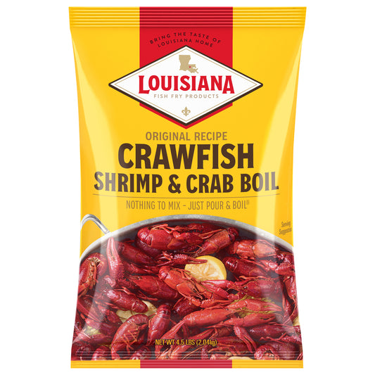 Louisiana Fish Fry Products Original Recipe Crawfish Shrimp & Crab Boil 4.5 lb