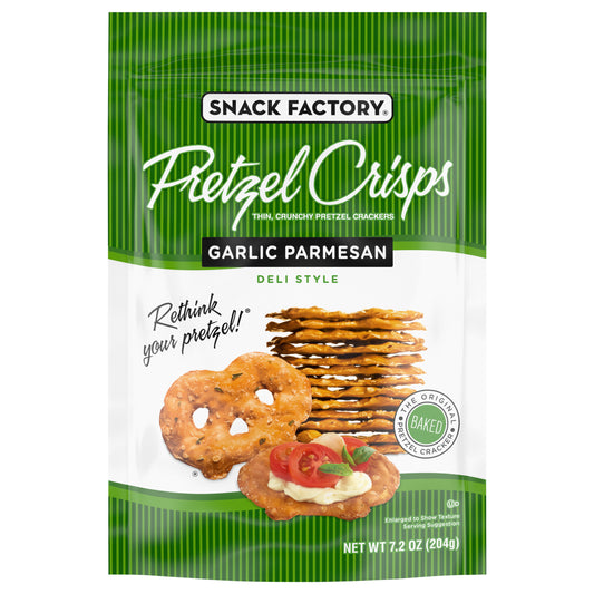 Snack Factory Deli Style Garlic Parmesan Pretzel Crisps 7.2 oz