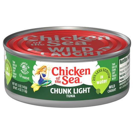 Chicken of the Sea Chunk Light Tuna in Water 25% Less Sodium 5 ounces