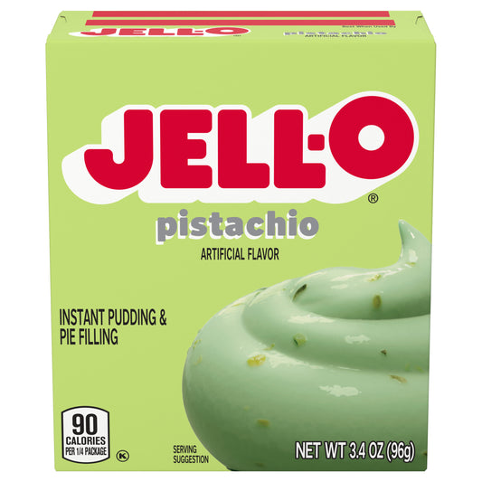 Jell-O Pistachio Artificially Flavored Instant Pudding & Pie Filling Mix, 3.4 oz. Box