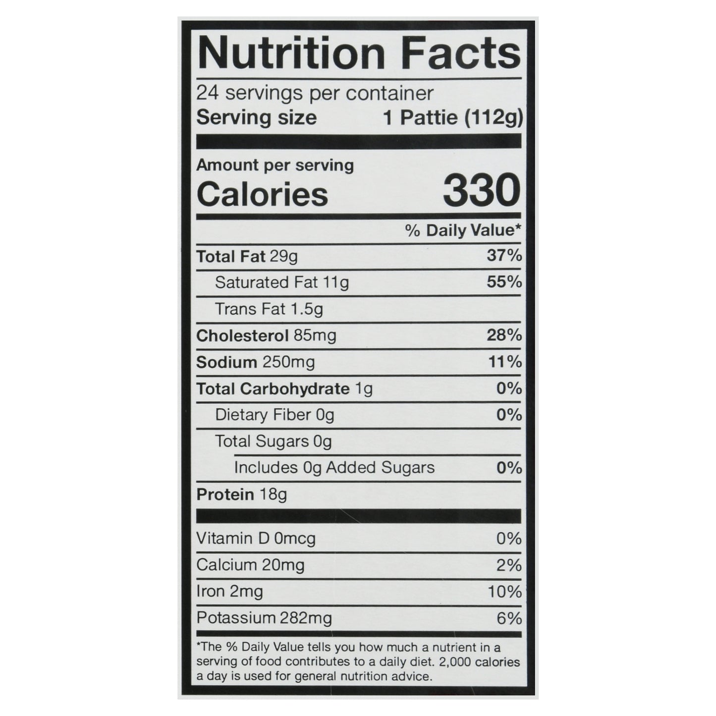 Holten Meats Beef Patties Party Pack 24 ea