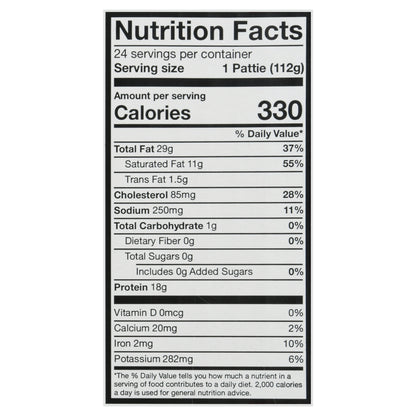 Holten Meats Beef Patties Party Pack 24 ea