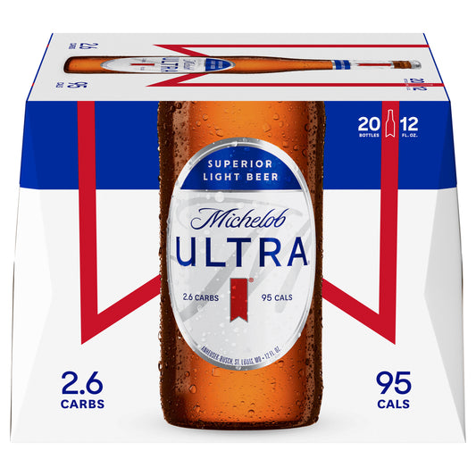 Michelob Ultra® Light Beer, 20 Pack 12 fl. oz. Bottles