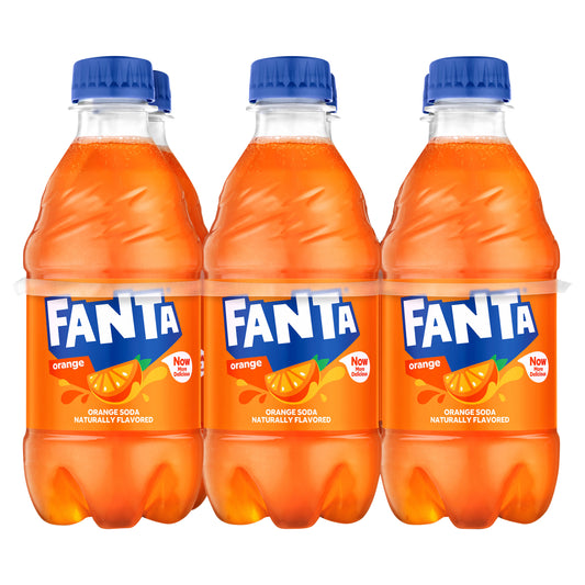 Fanta Orange Soda Bottles, 12 fl oz, 6 Pack