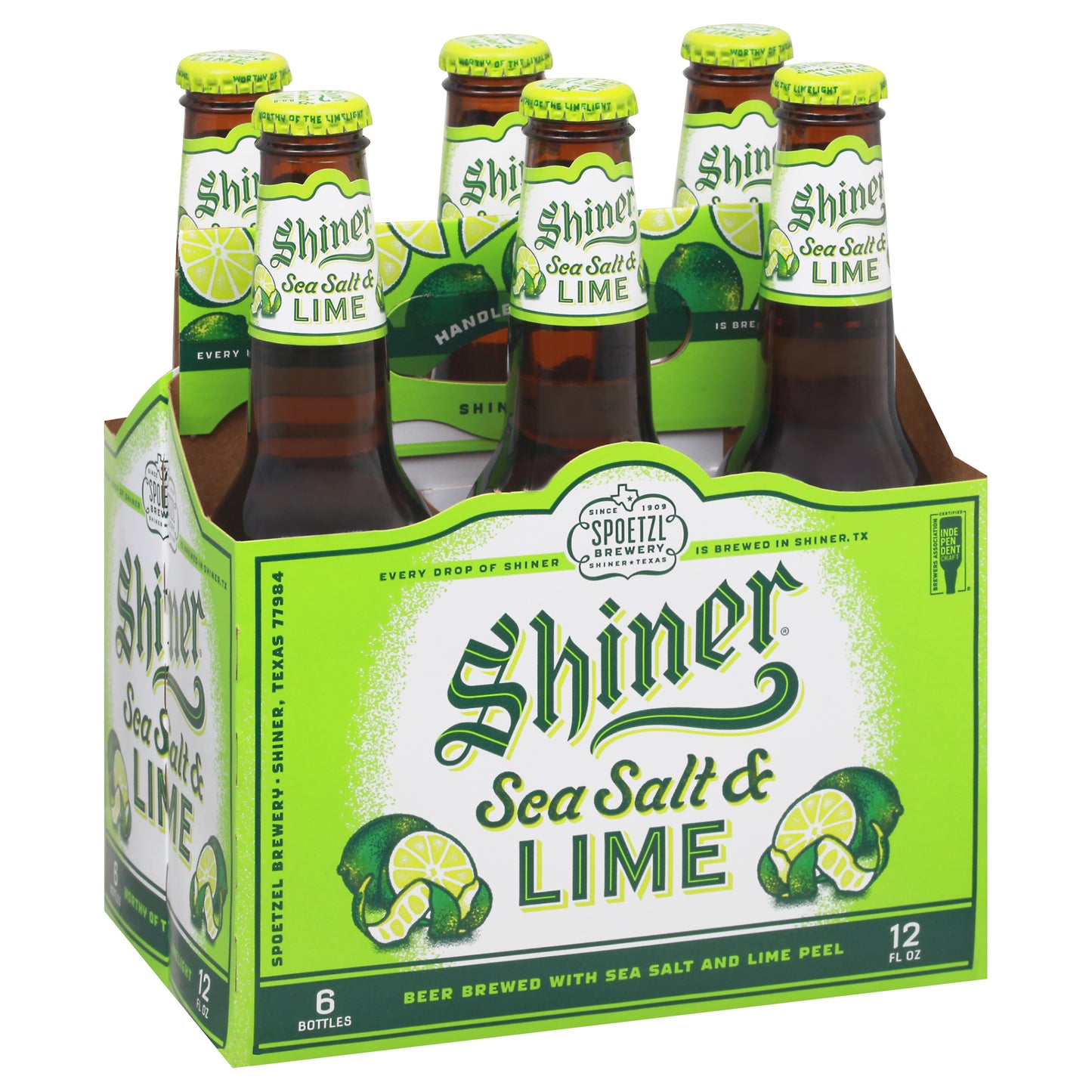 Shiner Sea Salt & Lime Beer 6-12 fl oz Bottles
