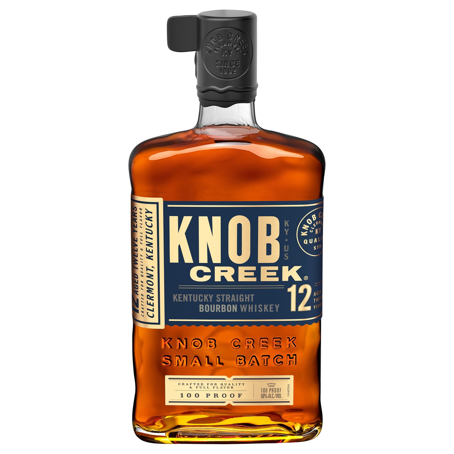 Knob Creek 12 Year Old 100 Proof Kentucky Straight Bourbon Whiskey 750 ml