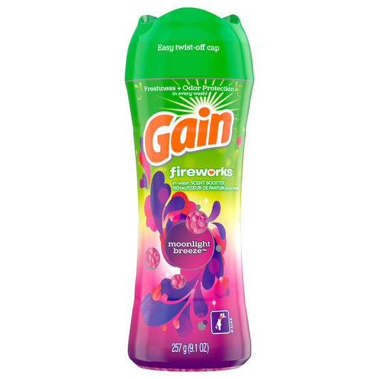 Gain Fireworks In-Wash Scent Booster Beads, Moonlight Breeze, 9.1 oz