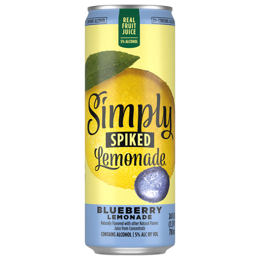 Simply Spiked Blueberry Lemonade Beer 24 fl oz