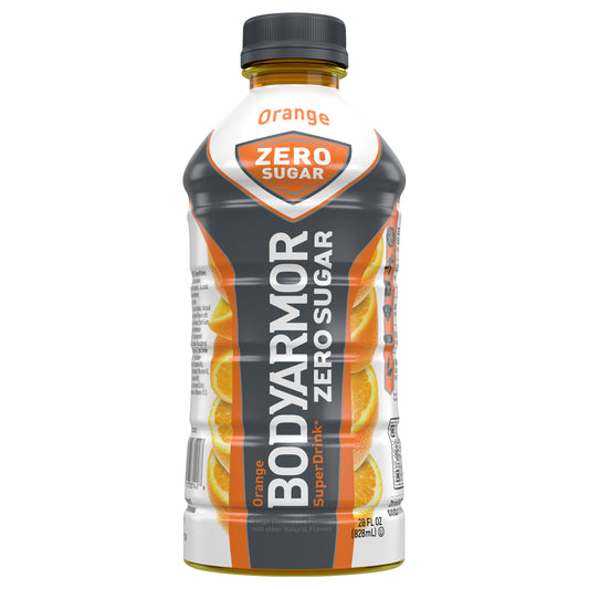 BODYARMOR Zero Sugar Orange Bottle, 28 fl oz