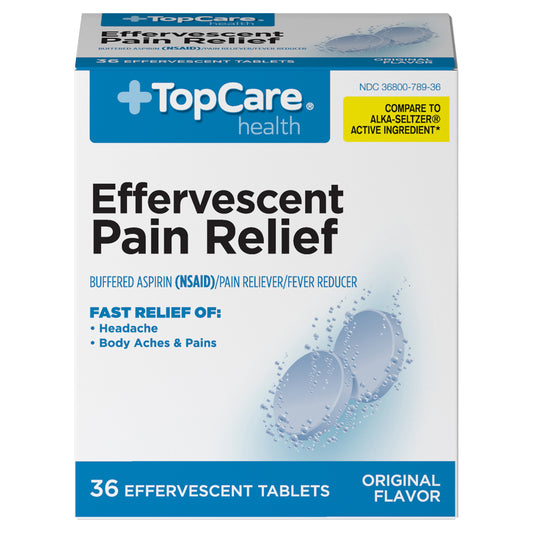 TopCare Health Original Flavor Pain Relief 36 Effervescent Tablets