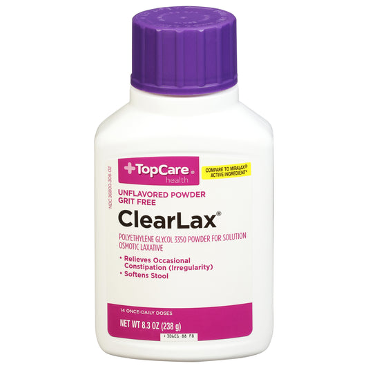 TopCare Health Grit Free Unflavored Powder ClearLax 8.3 oz