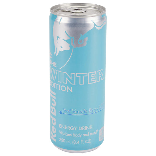 Red Bull Winter Edition Energy Drink, Iced Vanilla Berry, 8.4 fl.oz. can, with 80mg Caffeine, Taurine & B Vitamins