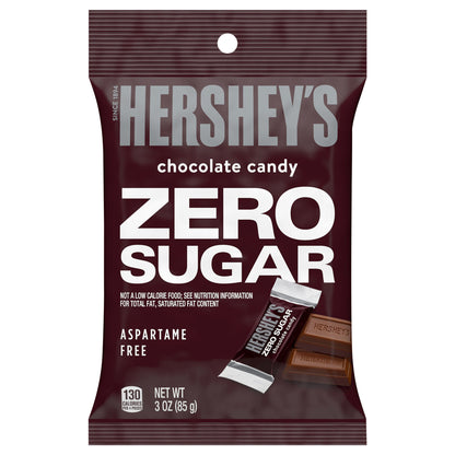 HERSHEY'S Zero Sugar Chocolate Candy Bag, 3 oz