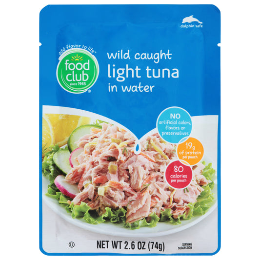 Food Club Light Tuna in Water 2.6 oz