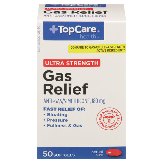TopCare TOPCARE GAS RELIEF ULT SFTGL 50 CT