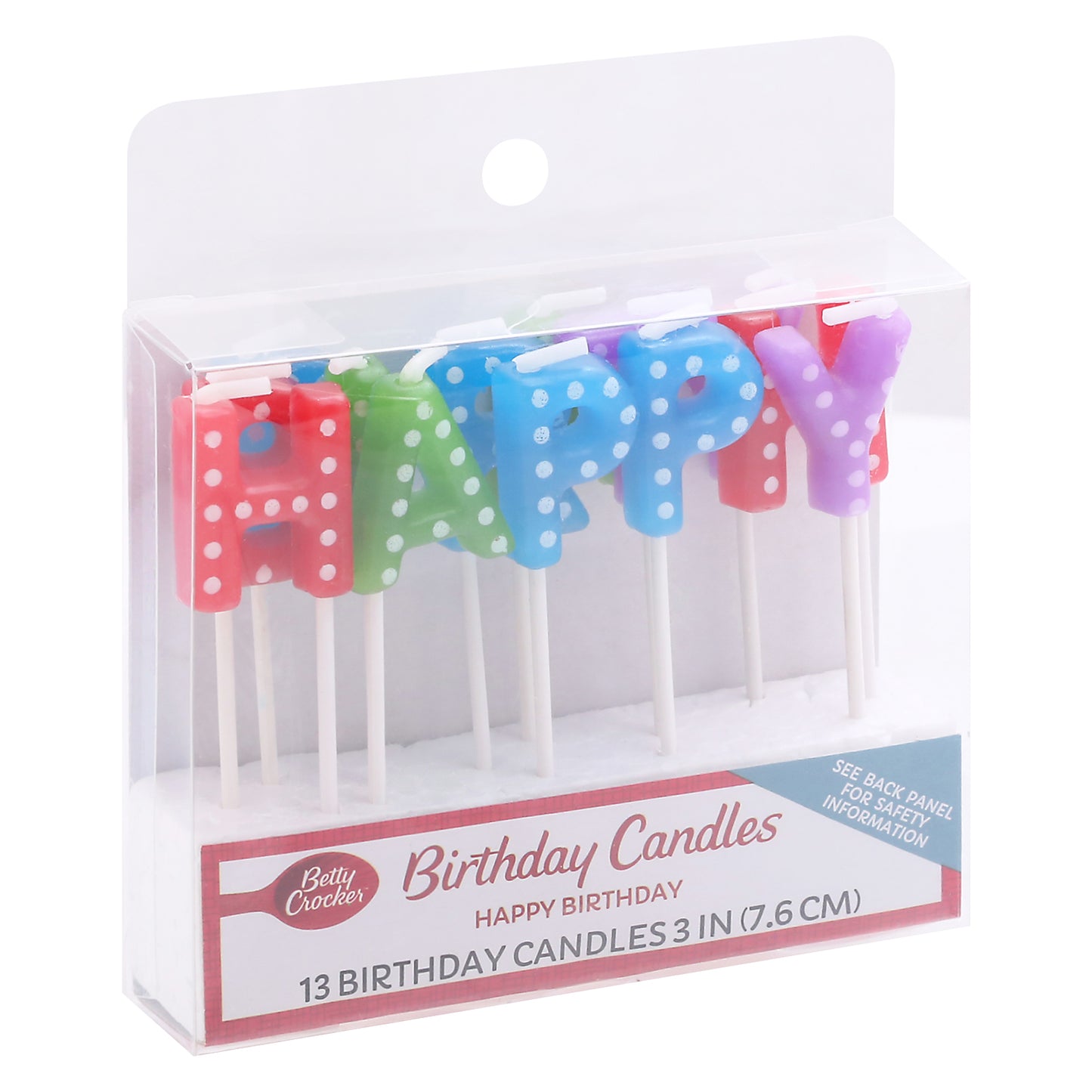 Betty Crocker 3 Inch Happy Birthday Birthday Candles 13 ea
