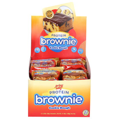Prime Bites Cookie Dough Protein Brownie 12 - 2.29 oz Brownies